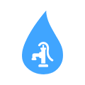 home inspection, faucet in water droplet icon